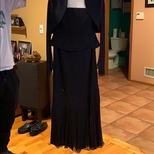 Strapless dress with jacket